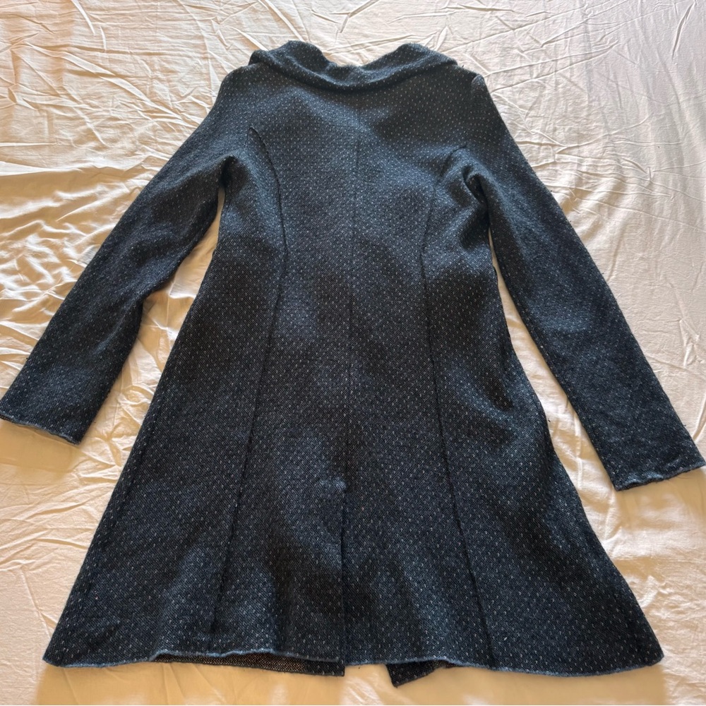 ADORBS AF ANTHROPOLOGIE BRAND CHARLIE & ROBIN EMBROIDERED SWEATER COAT - Picture 7 of 10